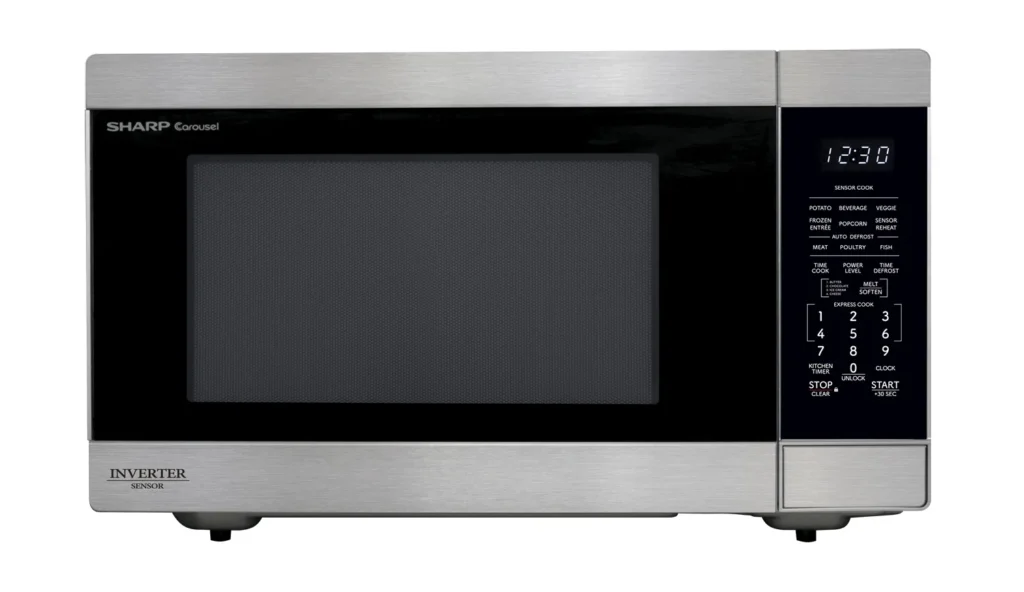 Sharp 2.2 cu. ft. 1200W Stainless Steel Countertop Microwave Oven with Inverter Technology (SMC2266KS)