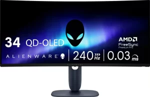 Alienware 34 240Hz QD-OLED Gaming Monitor - AW3425DW