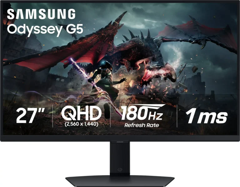 Samsung  Odyssey G5 G50D QHD IPS 180Hz 1ms AMD FreeSync and G-Sync Compatible Gaming Monitor