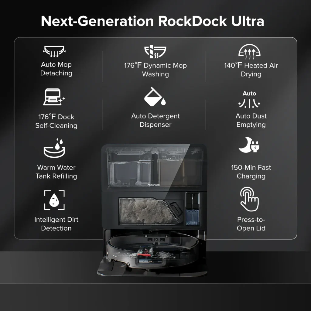 Roborock Saros 10 Robot Vacuum and Mop