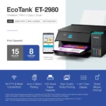 Epson EcoTank ET-2980 Wireless All-in-One Color Supertank Inkjet Printer