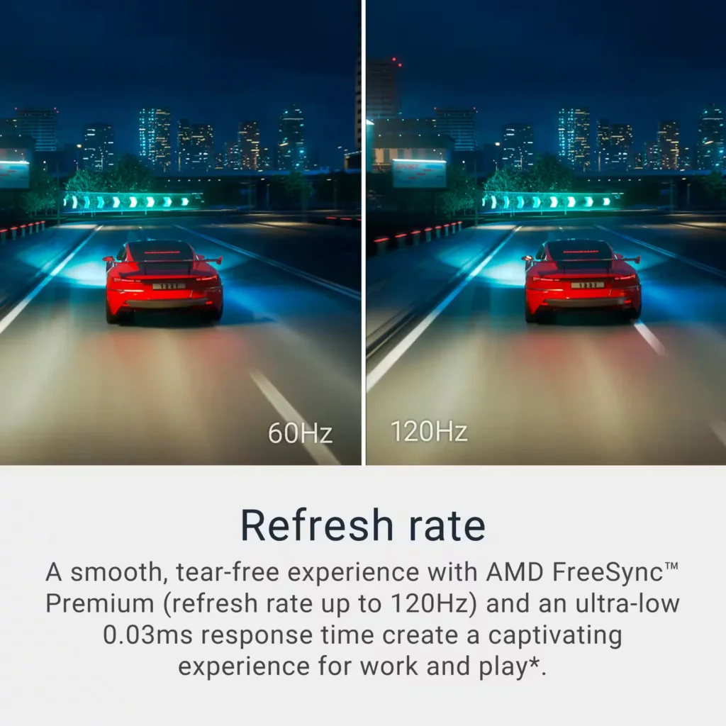 Dell S2725QC 27″ IPS LED 4K UHD 120Hz FreeSync Monitor