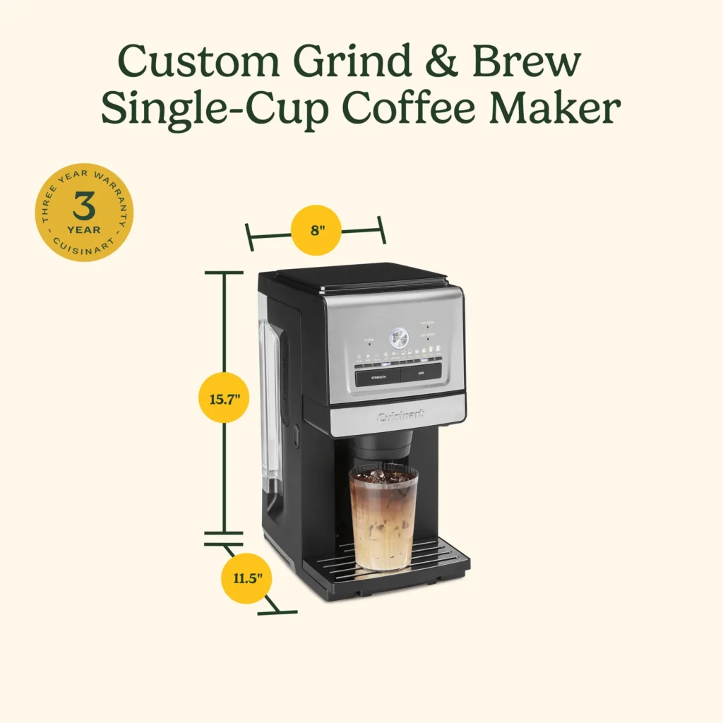 Cuisinart Custom Grind & Brew Single-Cup Coffee Maker