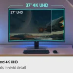 Samsung 37″ Odyssey G7 G75F 4K 165Hz Curved Gaming Monitor