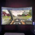 No internal speakers but fantastic picture quality