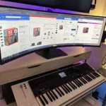 Ultrawide curved monitor