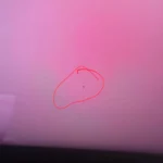 Pixels missing under the screen