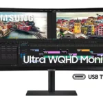 Samsung 34″ ViewFinity S65UA Ultra WQHD 100Hz AMD FreeSync HDR10 USB-C Curved Monitor