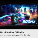 Samsung 27″ Odyssey OLED G6 G60SF QHD 500Hz G-Sync Compatible Gaming Monitor