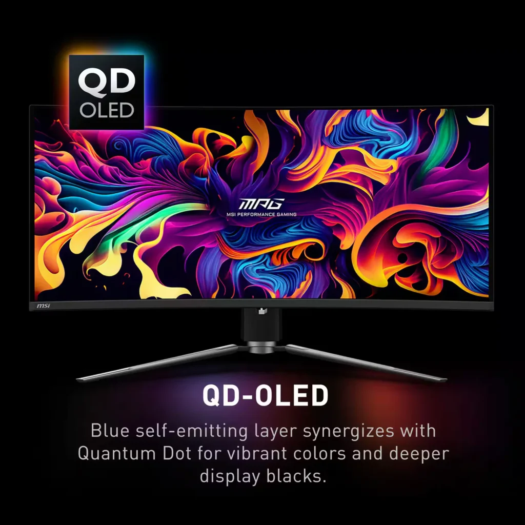 MSI MPG 341CQPX QD-OLED 34″ Curved OLED QHD 240Hz 0.03ms Gaming Monitor
