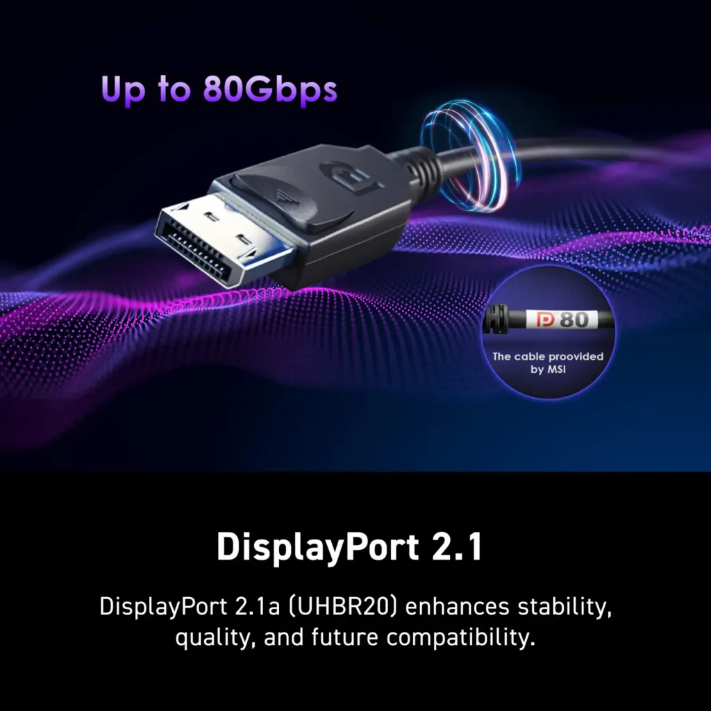 MSI MPG 322URX QD-OLED 32″ Quantum Dot OLED UHD 240Hz 0.03ms Gaming Monitor